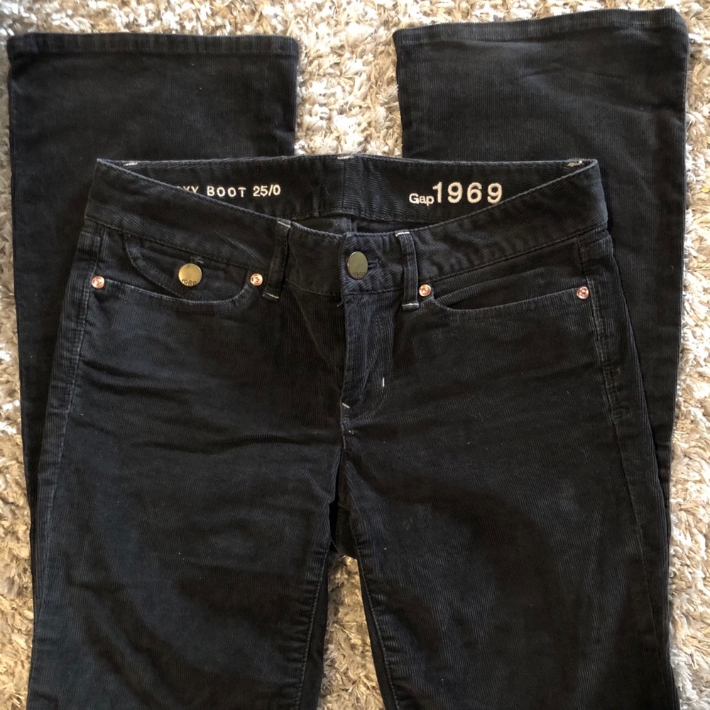 Gap Sexy Boot Black Corduroy